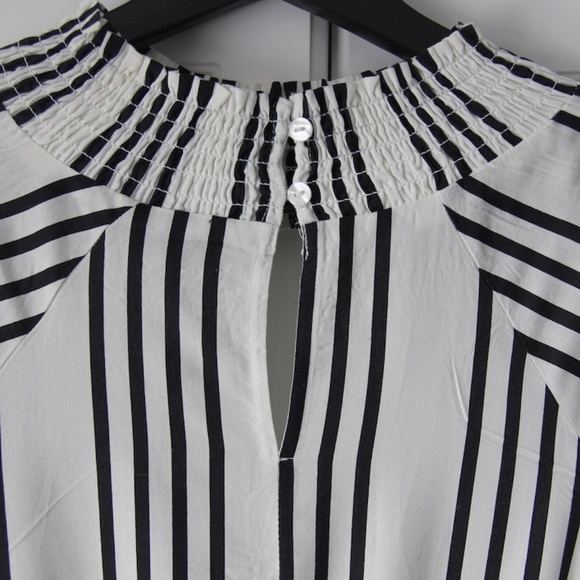 Striped High Neck Midi Dress - Picture 5 of 6